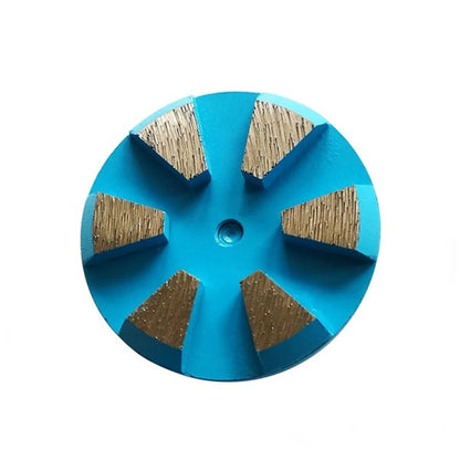 Floor Grinding Plates D83mm 3 Inch Diamond Grinding Disc with Six Segments Single/Double Post Metal Concrete Polishing Pads 9PCS