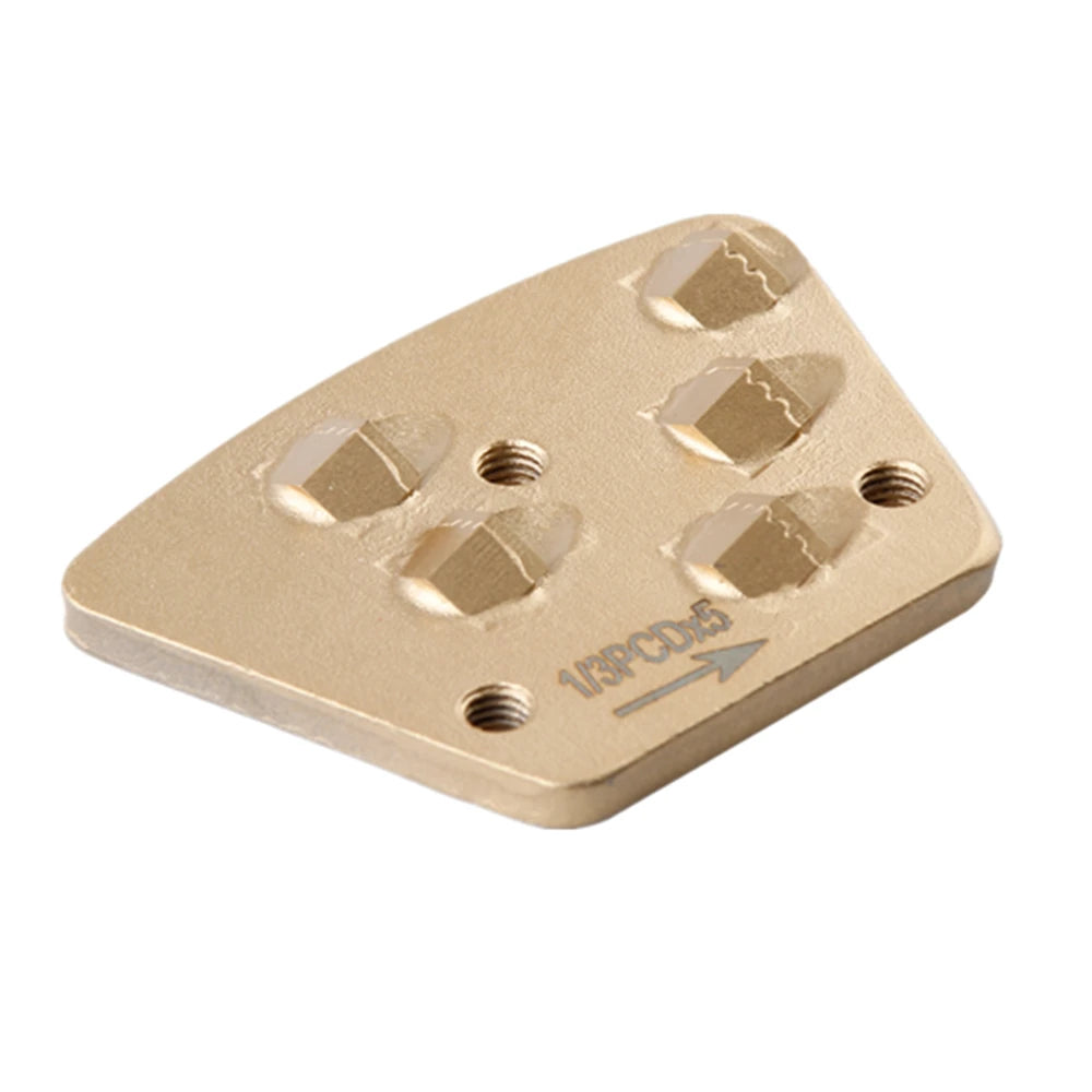 Blastrac PCD Scraper Grinding Shoes  Aggressive Epoxy Coating Removal with One Third Segment Floor Surface Rips Scrapes 9PCS