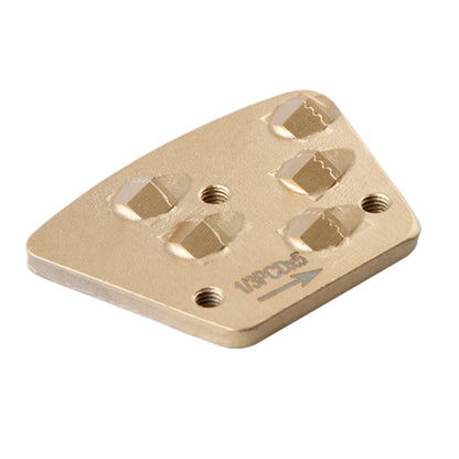 Blastrac PCD Scraper Grinding Shoes  Aggressive Epoxy Coating Removal with One Third Segment Floor Surface Rips Scrapes 9PCS