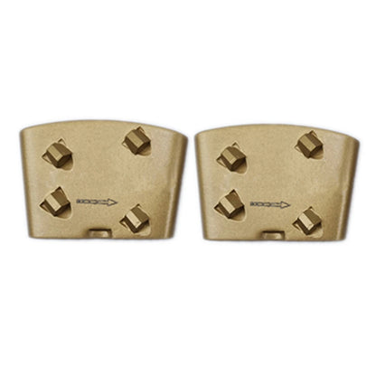 Four Quarter Reverse PCD Plates for HTC  EZ T-Rex Super Sharp Floor Grinding  Epoxy Glue Coating Removal Tools for Grinder 12PCS