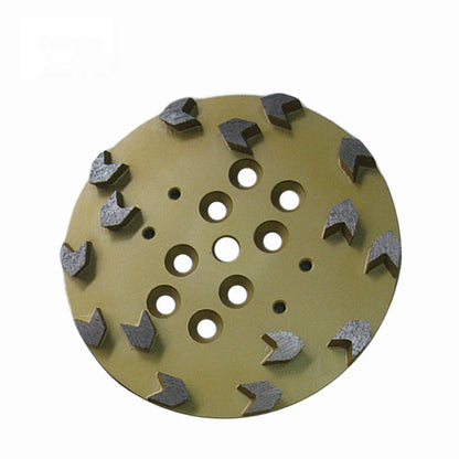 Sharp Arrow Segments 10 Inch Diamond Grinding Wheel for Hard Bond Flooring - Abrasive Disk for Concrete and Terrazzo Floor 3PCS