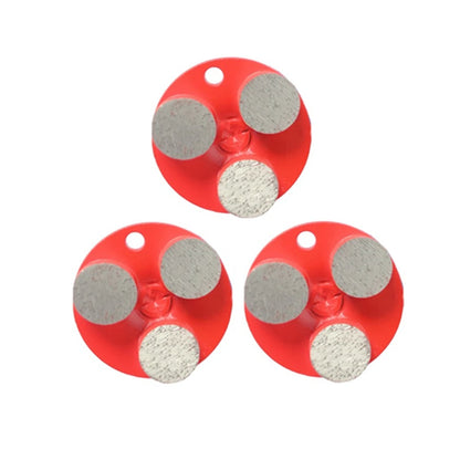 Metal Bond Diamond Plug for Concrete Grinding, 3 Inch Cup Wheel with One Screw Pin and Round Bars 12PCS