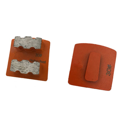 Husqvarna / Scanmaskin  Redi Lock Diamond Grinding Pads Redi Lock Grinding Winds Medium Bond and Double E Shape Segments - 9 PCS for Quick Concrete Polishing with  Grinder.