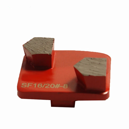 Husqvarna Diamond Grinding Shoes Husqvarna Two Bullet Shape Segments  Diamond Grinding Shoes Concrete Pads For Hard Thick Epoxy 9PCS