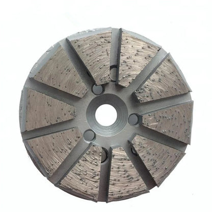 Diamond Grinding Disc Series For Concrete Grinding Shoes 100mm Diameter Two Pins Metal Floor Pads Pizza Segments Plates 9PCS