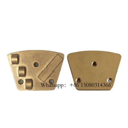 Three Holes PCD Grinding Block Blastrac Floor Coating Removal Disc Half Shoes For ASL Grinder 12PCS