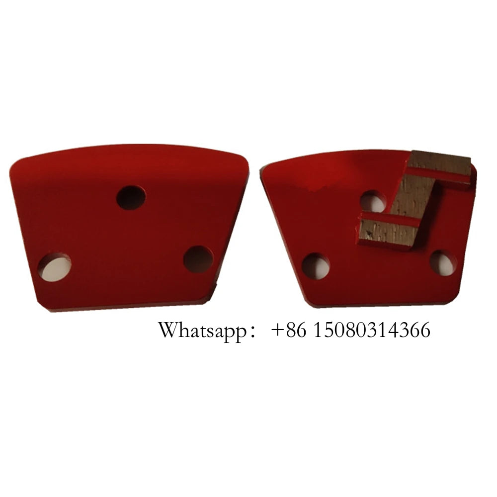 Blastrac Trapezoid Diamond Grinding Shoes With Thread Holes ASL Metal Concrete Floor Tools  Single Z Shape Segment 12PCS