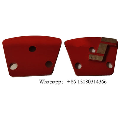Blastrac Trapezoid Diamond Grinding Shoes With Thread Holes ASL Metal Concrete Floor Tools  Single Z Shape Segment 12PCS