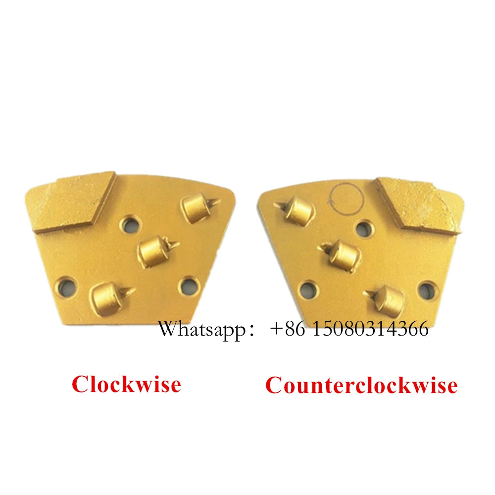 ASL  Blastrac Rhombus Segments Three Quarter PCD Grinding Shoes ASL Floor Polishing Plate Removing Mastic Thicker Epoxy 12PCS