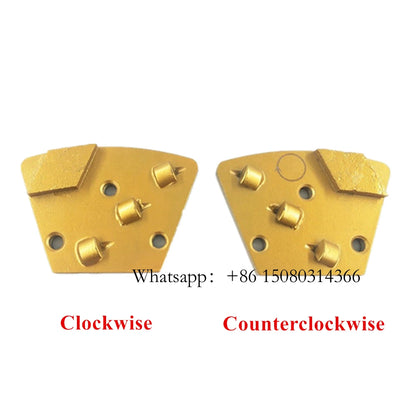 ASL  Blastrac Rhombus Segments Three Quarter PCD Grinding Shoes ASL Floor Polishing Plate Removing Mastic Thicker Epoxy 12PCS