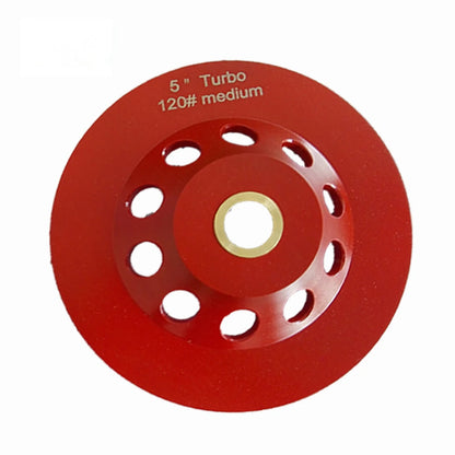 Super Long Lifespan 5 Inch Metal Diamond Cup Wheel with 18 Segments for Concrete Floor Grinding - 9PCS