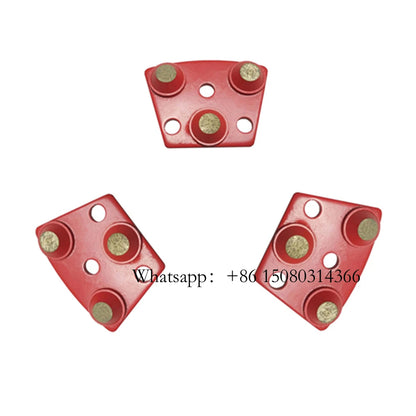 Top Grinding Performance Blastrac Concrete Floor Pads ASL Diamond Polishing Disc With Three Round Bars 12PCS