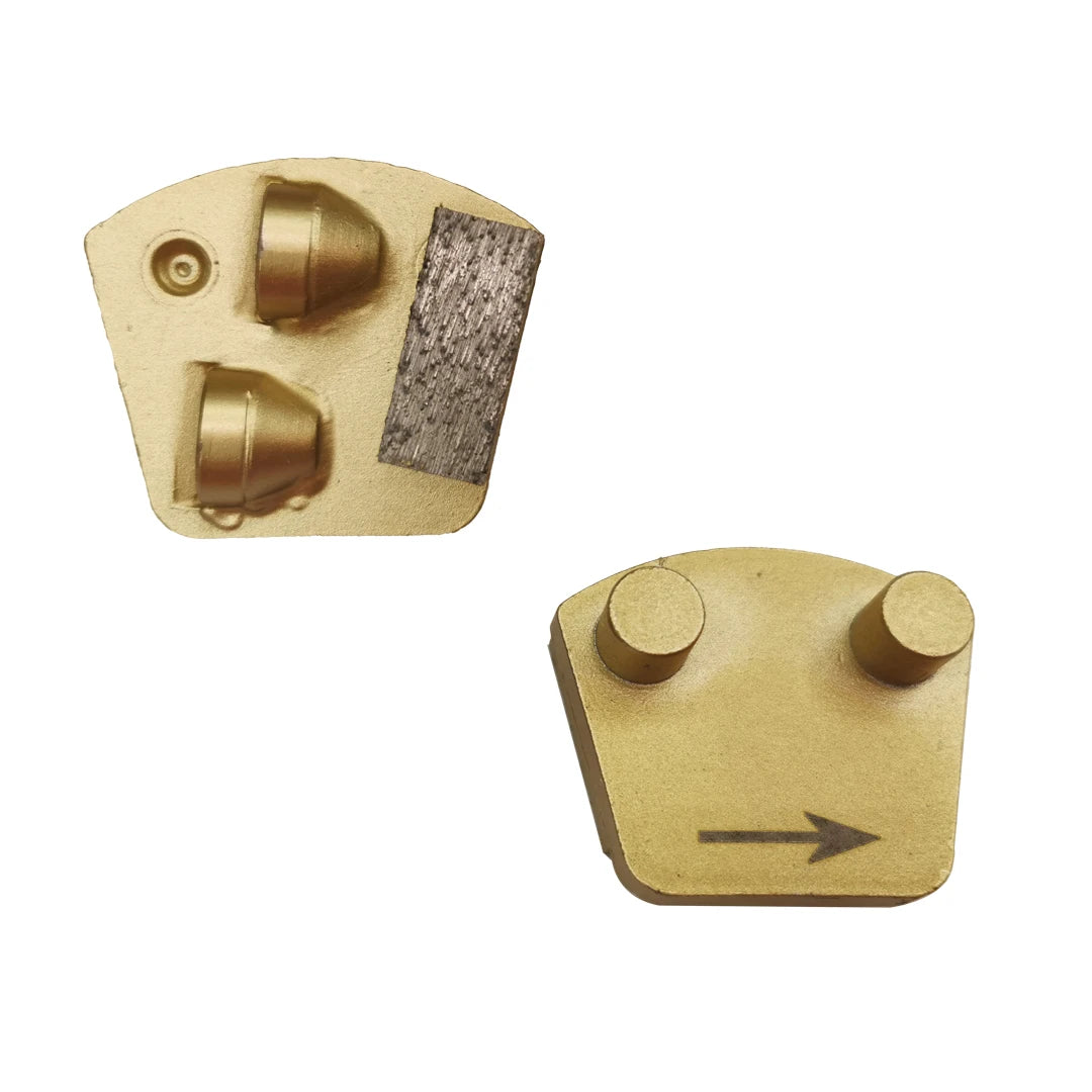 Werkmaster PCD Grinding Disc Double Pins Epoxy PCD Tools Concrete Coating Glue Floor Pads with Two Half Dovetail PCD 9PCS