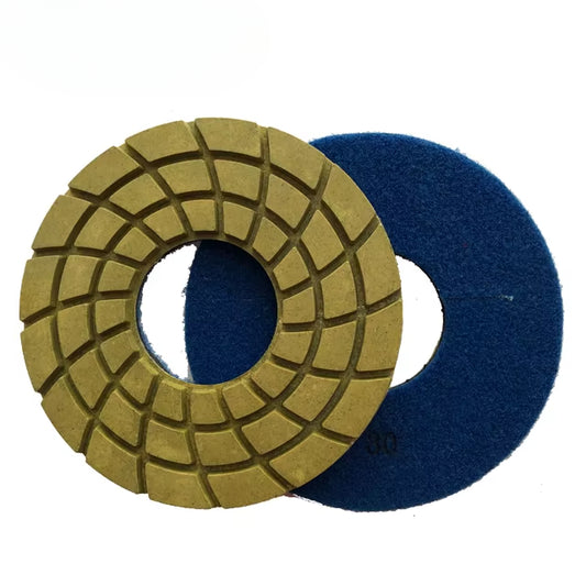 7-Inch Wet Polishing System with Diamond Buffing Pads for Polishing Granite Marble Stone Flooring 5.5mm Thickness