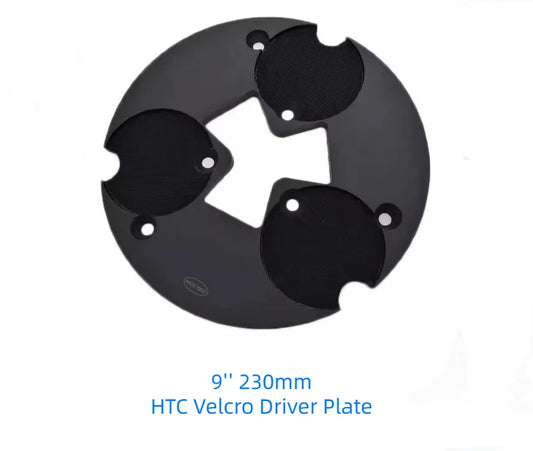 9'' HTC Adapter Backer Driver Disc 230mm Quick Change Grinder Plate to Velcro Hook and Loop for Diamond Polishing Grinding Pads