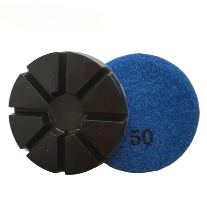 3\" Diamond Copper Bond Polishing Pads with Hook and Loop Backing OEM Customizable for Concrete and Terrazzo Floor