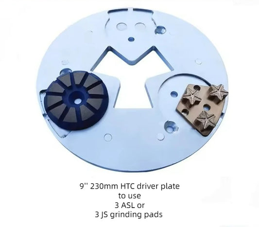 Placa controladora de diamante HTC de 10,8 pulgadas, adaptador magnético de 270mm, soporte de disco para usar 3 trapézoides ASL o 3 JS, almohadillas de pulido