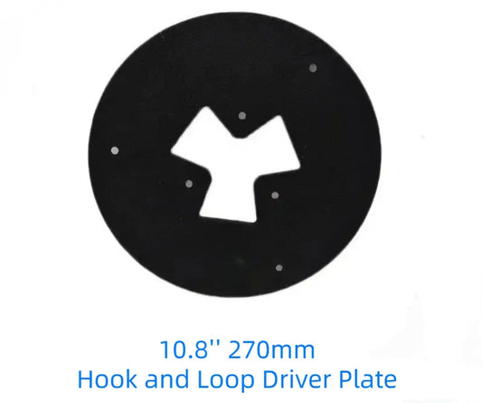 10.8'' HTC Adapter Backer Driver Disc 270mm Holder Plate to Hook and Loop Sticky Cloth to Use Diamond Polishing Grinding Pads