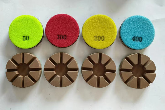 3 Inch 80mm Diamond Metal Resin Bond Floor Polishing Pad Floor Grinding Renewing Processing Marble Granite Concrete Stone