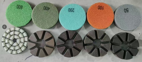 3\" Diamond Copper Bond Polishing Pads with Hook and Loop Backing OEM Customizable for Concrete and Terrazzo Floor
